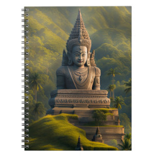 Indonesischer Bergbuddha Notizblock