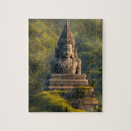 Indonesischer Bergbuddha Puzzle (Vertikal)