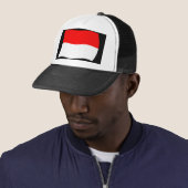 Indonesischer Flaggenhut Truckerkappe (Beispiel)