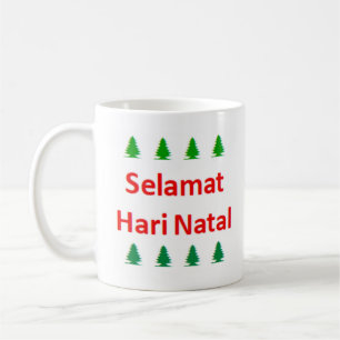 indonesischer Frohe Weihnachten Kaffeetasse