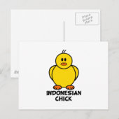 indonesischer Küken Postkarte (Vorne/Hinten)