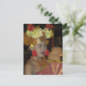 indonesischer Tänzer Postkarte (Stehend Vorderseite)