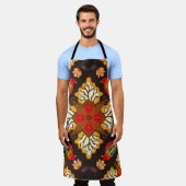 Indonesisches Batik-Motiv mit sehr markantem flo Schürze (Getragen)