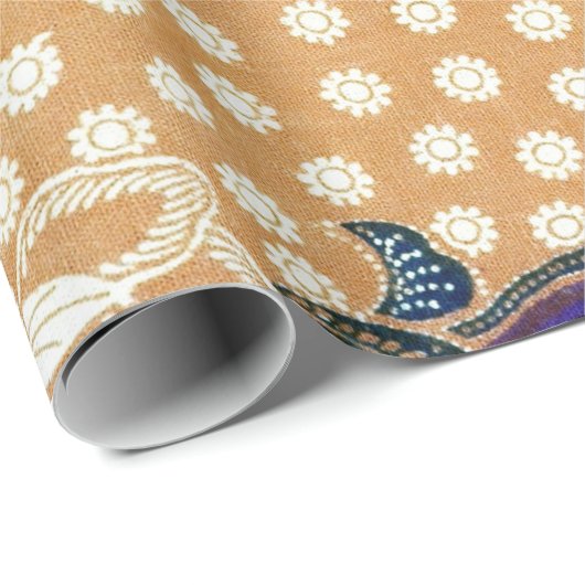 indonesisches Design Geschenkpapier (Rolleneckpunkt)