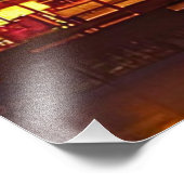 Indonesisches Dorf Sunset Fotodruck (Ecke)