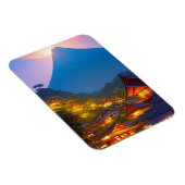 Indonesisches Dorf Sunset Magnet (Rechte Seite)