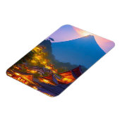 Indonesisches Dorf Sunset Magnet (Linke Seite)