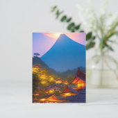 Indonesisches Dorf Sunset Postkarte (Stehend Vorderseite)