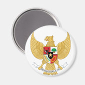 indonesisches Emblem Magnet (Vorderseite/Rückseite)