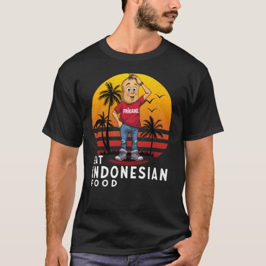 Indonesisches Essen essen  T-Shirt (Vorderseite)