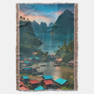 Indonesisches Fischerdorf Decke