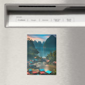 Indonesisches Fischerdorf Magnet (In Situ (Geschirrspüler))