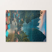 Indonesisches Fischerdorf Puzzle (Horizontal)