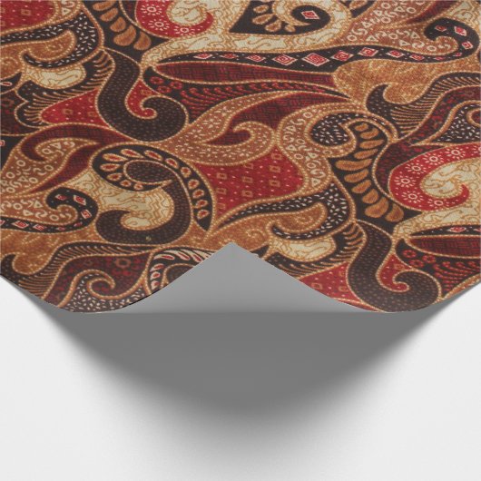Indonesisches Muster 2 Geschenkpapier (Ecke)