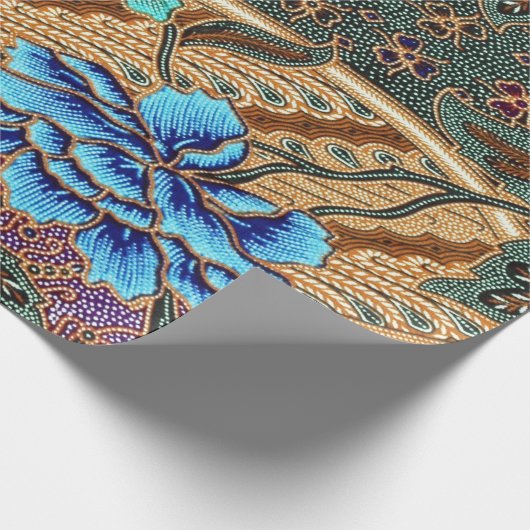 Indonesisches Muster Geschenkpapier (Ecke)