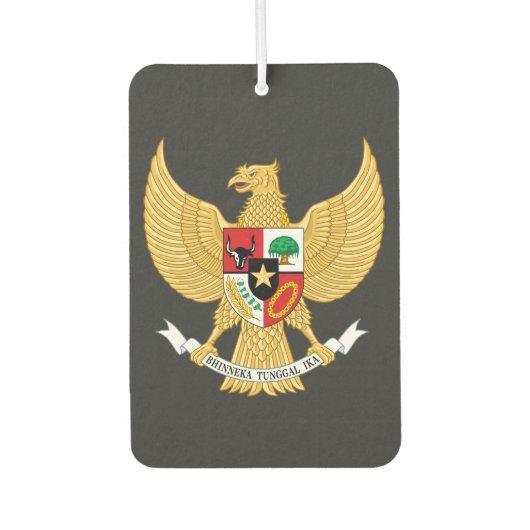 Indonesisches Nationalemblem Polo-Shirt Autolufterfrischer (Vorderseite)