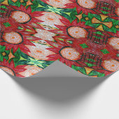 indonesisches Rot Geschenkpapier (Ecke)