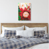 indonesisches Rot Leinwanddruck (Insitu (Schlafzimmer))