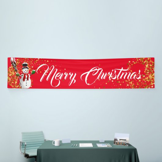 Indoor Banner frohe Weihnachten (Messeveranstaltung)