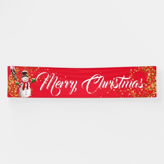 Indoor Banner frohe Weihnachten (Horizontal)