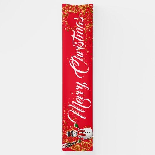 Indoor Banner frohe Weihnachten (Vertikal)