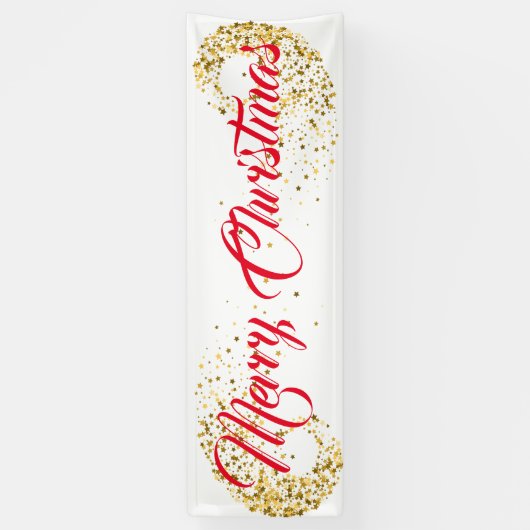 Indoor Banner frohe Weihnachten (Vertikal)