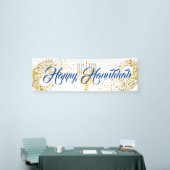 Indoor Banner-Happy Hanukkah Banner (Messeveranstaltung)