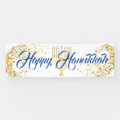 Indoor Banner-Happy Hanukkah Banner (Horizontal)