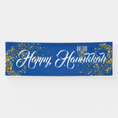 Indoor Banner-Happy Hanukkah Banner (Horizontal)