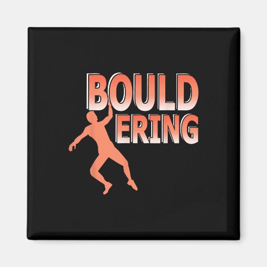 Indoor Boulder Rockklettern Athletischer Kletterer Magnet (Vorne)