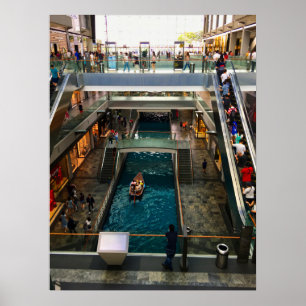 Indoor Canal Boat Ride The Shoppes Singapur Poster