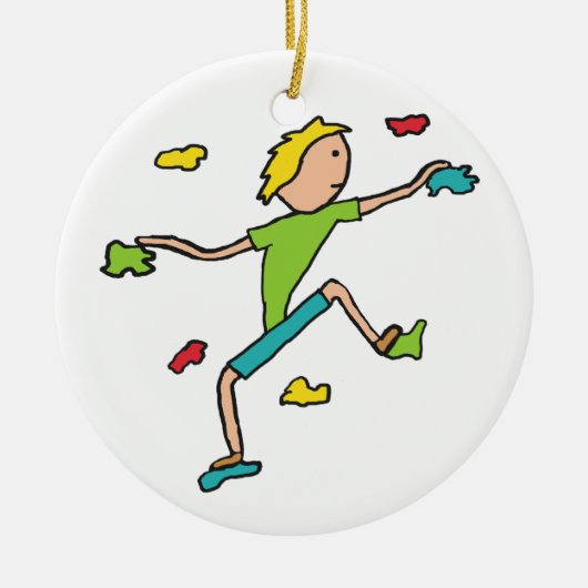 Indoor Climbing Keramik Ornament (Vorne)