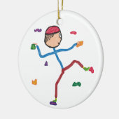 Indoor Climbing Keramik Ornament (Links)