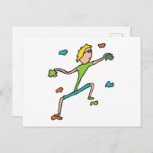 Indoor Climbing Postkarte (Vorne/Hinten)