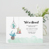 Indoor Garden Cacti Wir haben eine neue Adresse ve Ankündigung (Stehend Vorderseite)