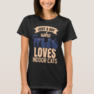 Indoor-Kater-Jungs Haustier Kitty Kätzchen Indoor- T-Shirt