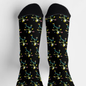 Indoor-Kletter-Strichmännchen Socken (Oben)