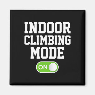 Indoor-Klettermodus Bei Lustigem Kletterer Magnet