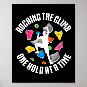 Indoor-Klettern Rocking The Climb Poster