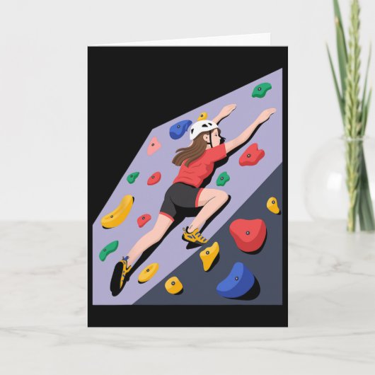 Indoor-Kletterwand-Kunst Karte (Vorderseite)