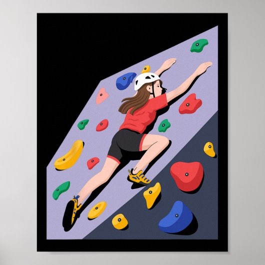 Indoor-Kletterwand-Kunst Poster (Vorne)