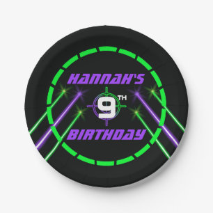 Indoor Laser Tag Beams Geburtstagspartei Pappteller