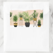 Indoor Oasis Collection Rechteckiger Aufkleber (Tasche)