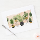 Indoor Oasis Collection Rechteckiger Aufkleber (Umschlag)