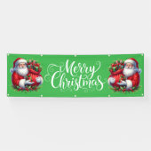 Indoor Outdoor Custom Banner-Merry Christmas Banner (Horizontal)