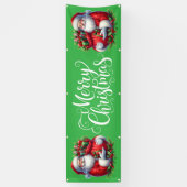 Indoor Outdoor Custom Banner-Merry Christmas Banner (Vertikal)