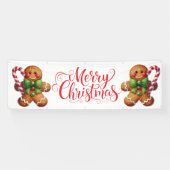 Indoor Outdoor Custom Banner-Merry Christmas Banner (Horizontal)