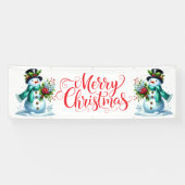 Indoor Outdoor Custom Banner-Merry Christmas Banner (Horizontal)