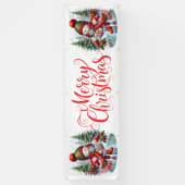 Indoor Outdoor Custom Banner-Merry Christmas Banner (Vertikal)