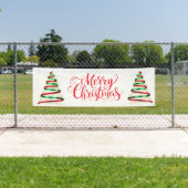 Indoor Outdoor Custom Banner-Merry Christmas Banner (Insitu)